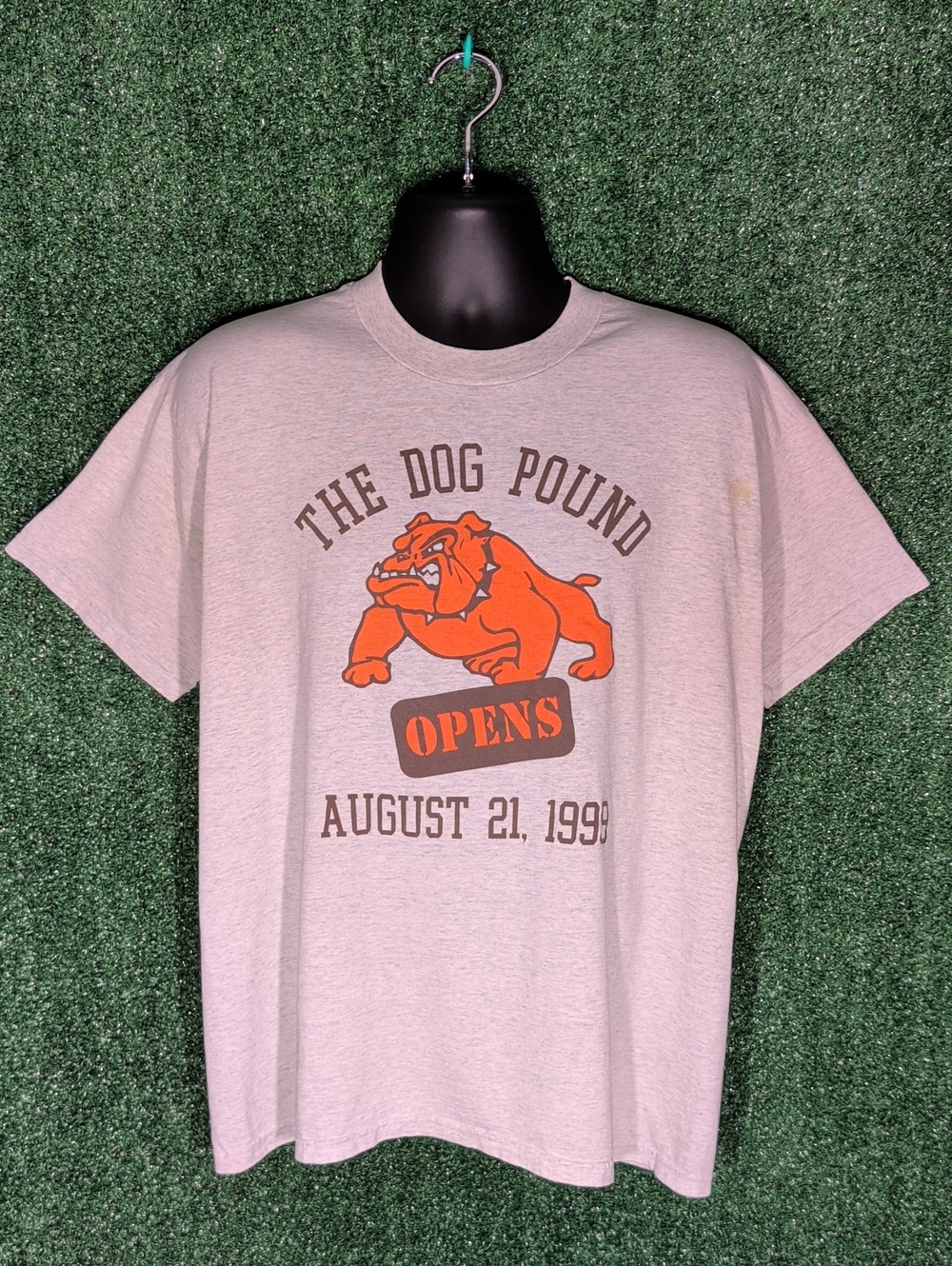 Vintage Cleveland Browns "The Dog Pound" Opens Grey T-shirt Size Xl